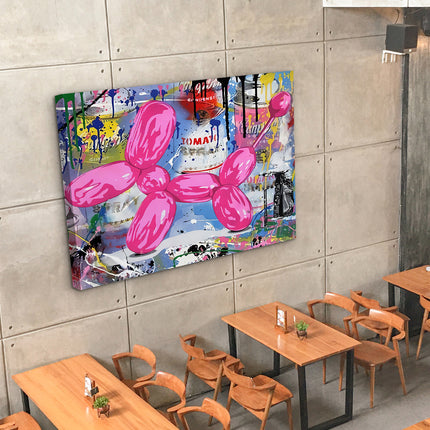 CUADRO PINK DOGGY - 166 X 126 CM