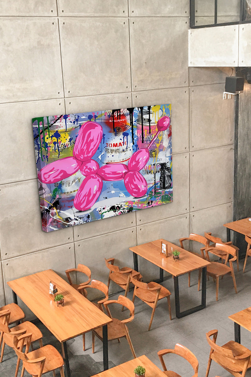 CUADRO PINK DOGGY - 166 X 126 CM