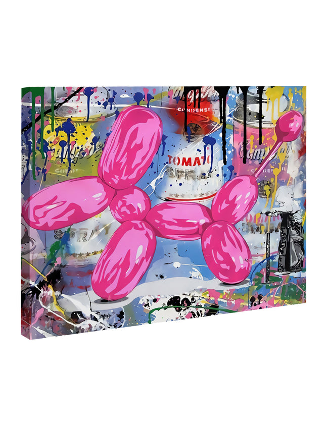 CUADRO PINK DOGGY - 166 X 126 CM