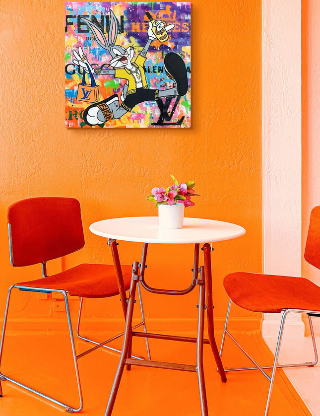 CUADRO MILLION BUNNY - 56 X 56 CM