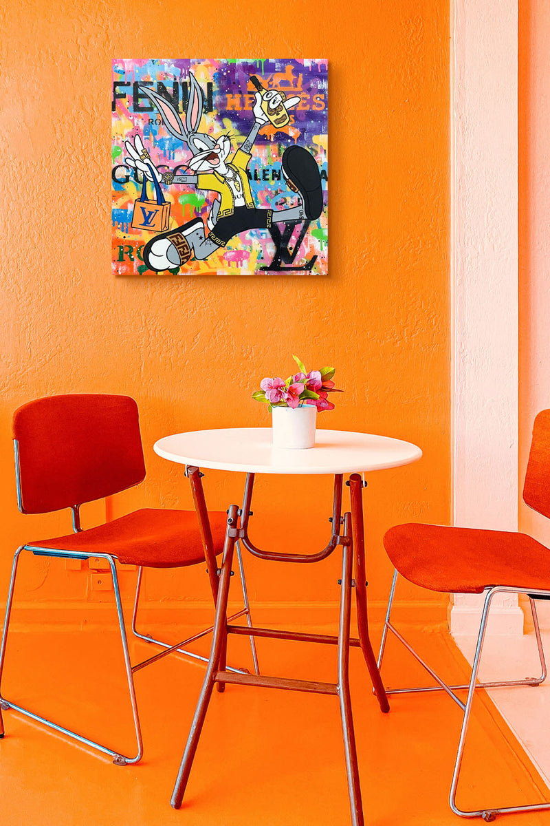 CUADRO MILLION BUNNY - 56 X 56 CM