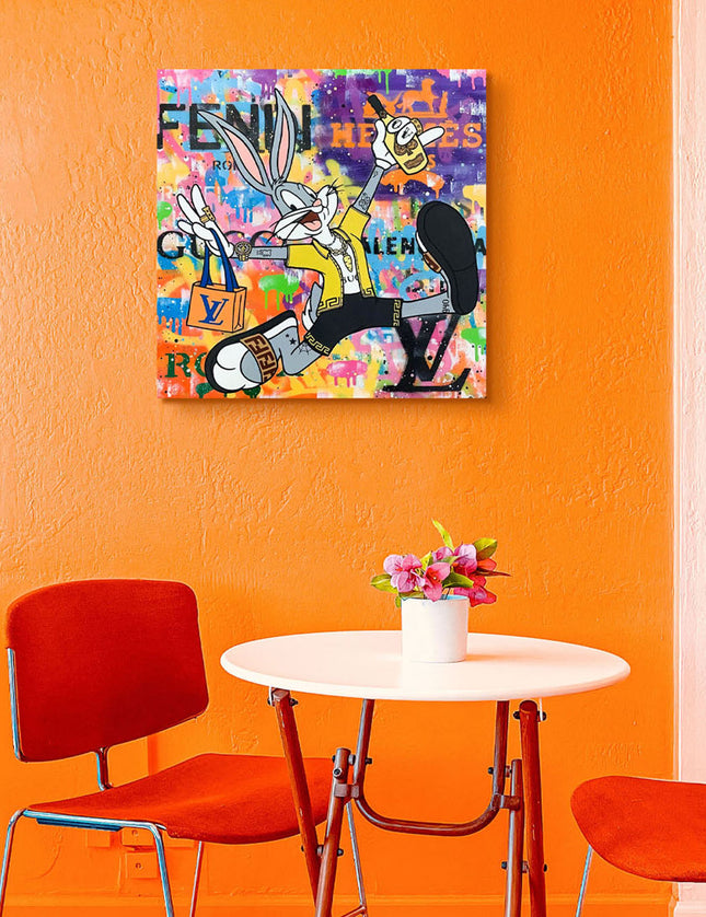 CUADRO MILLION BUNNY - 56 X 56 CM