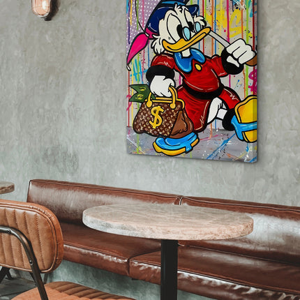 CUADRO DONALD PARAGUAS - 86 X 56 CM