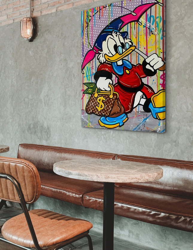 CUADRO DONALD PARAGUAS - 86 X 56 CM