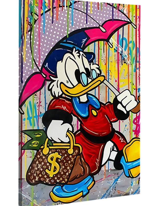CUADRO DONALD PARAGUAS - 86 X 56 CM