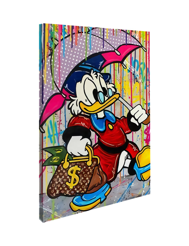 CUADRO DONALD PARAGUAS - 86 X 56 CM