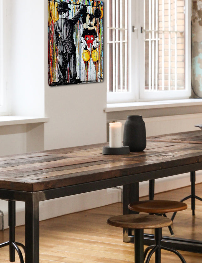 CUADRO MICKEY PAINTING - 41 X 26 CM