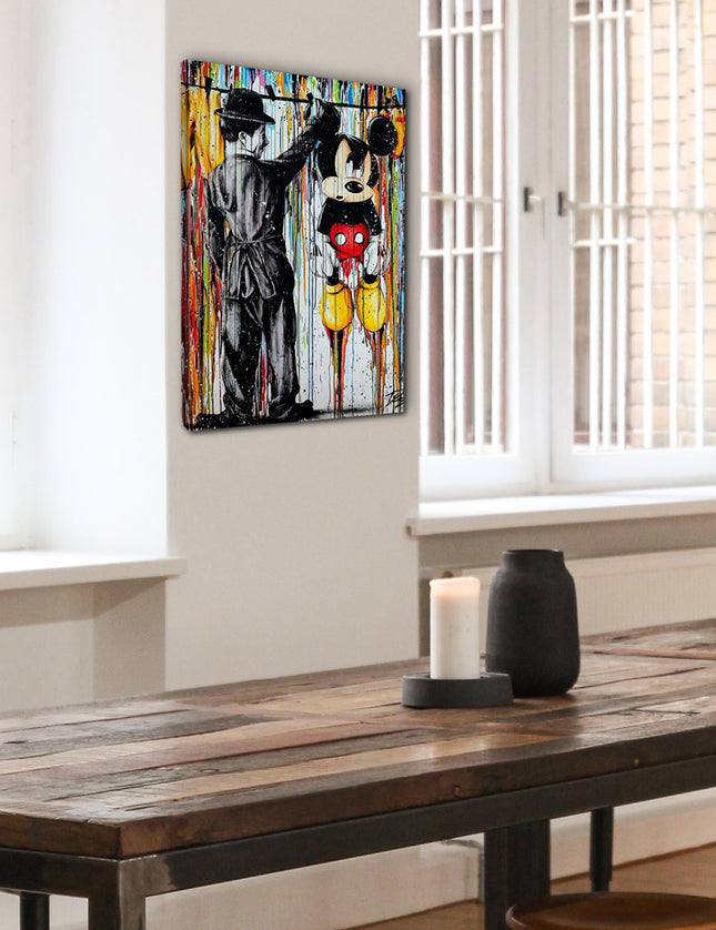 CUADRO MICKEY PAINTING - 41 X 26 CM