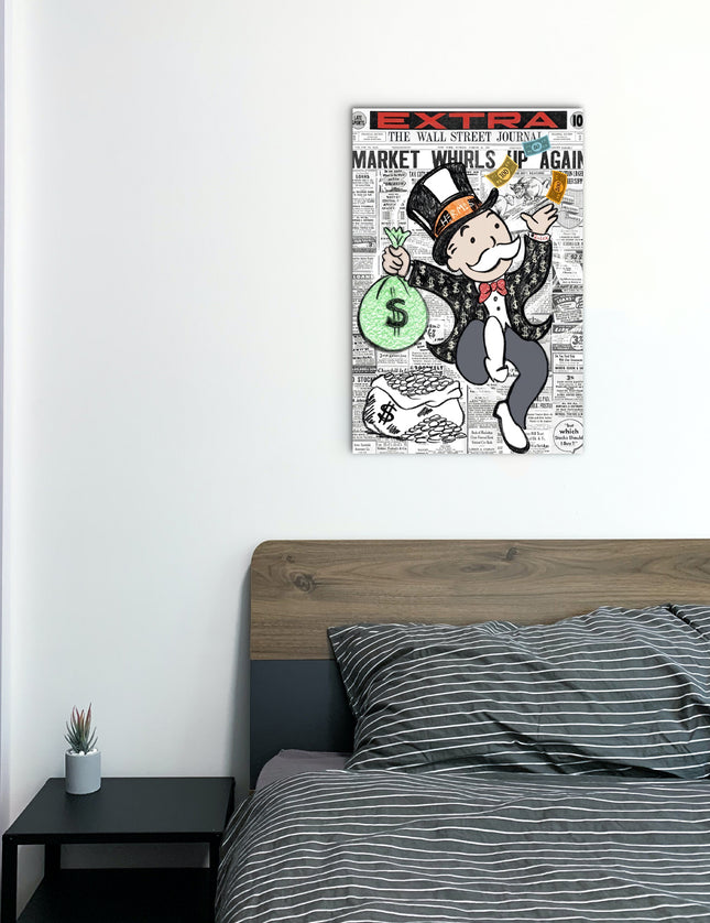 CUADRO MONOPOLIO - 41 X 26 CM