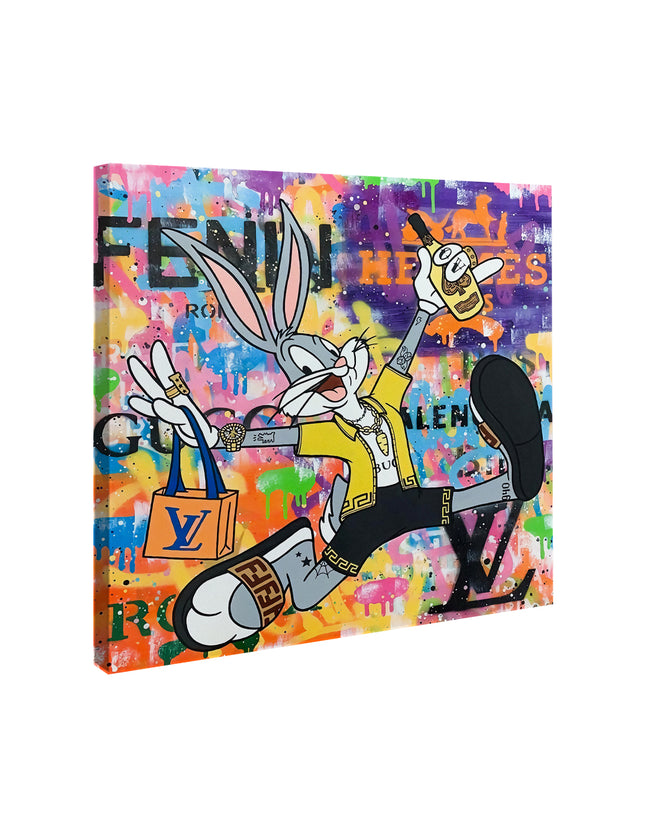 CUADRO MILLION BUNNY - 56 X 56 CM