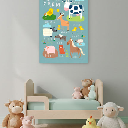 CUADRO FARM ANIMALS - 126 X 86 CM