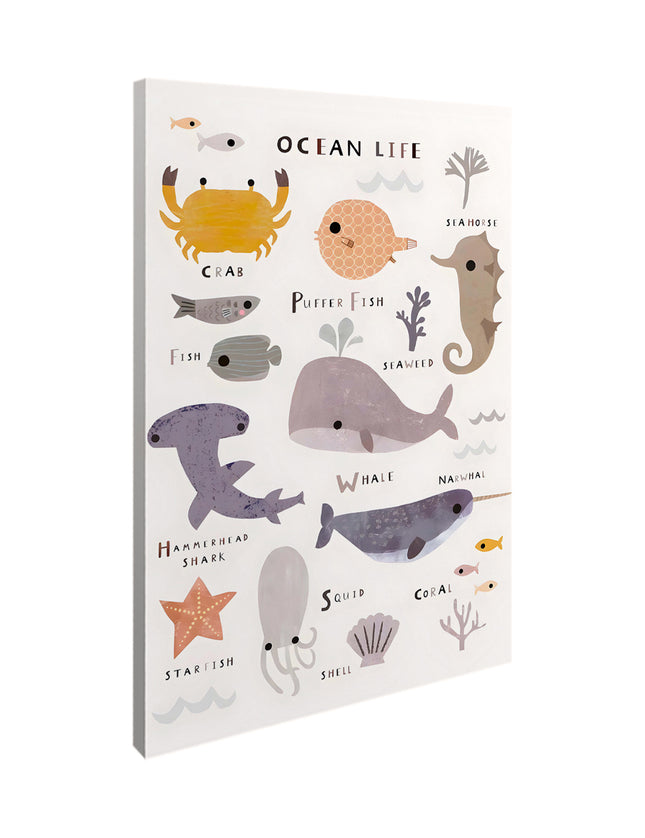 CUADRO INSIDE THE OCEAN - 86 X 56 CM