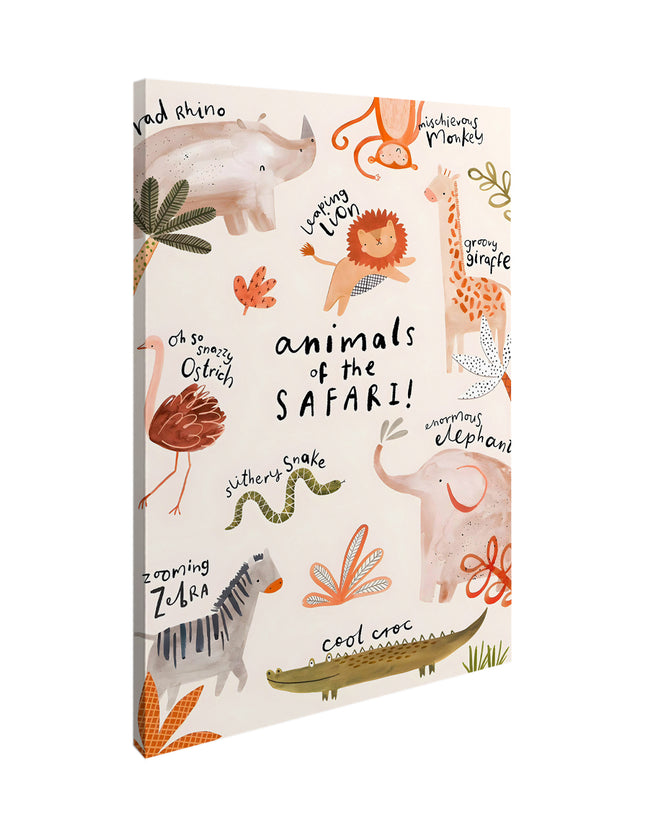 SAFARI ANIMALS - 86 X 56 CM