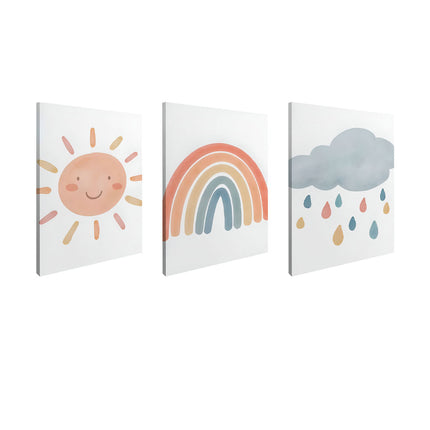 SET DE CUADROS ARCO IRIS 3 PZAS