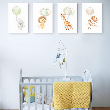 SET DE CUADROS BALLONS 4 PZAS