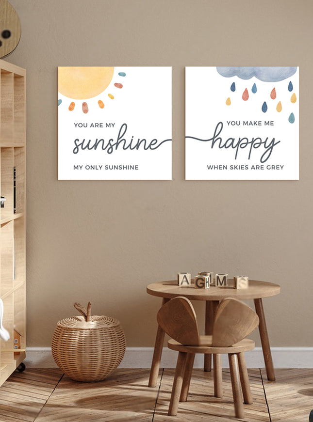 SET DE CUADROS MY SUNSHINE 2 PZAS