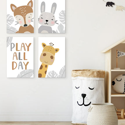 SET DE CUADROS PLAY ALL DAY 4 PZAS