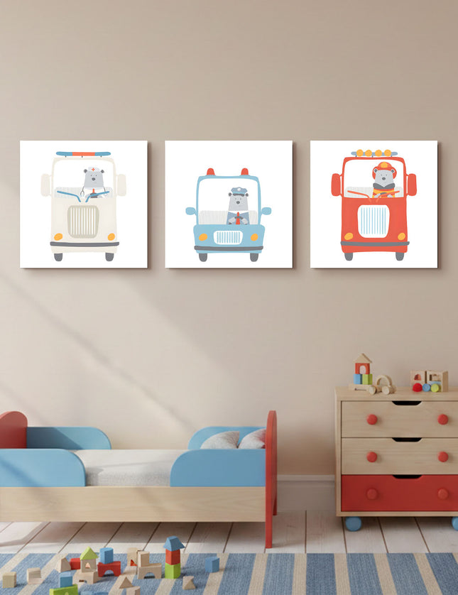 SET DE CUADROS SAFE PATROL 3 PZAS