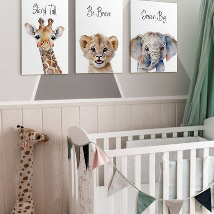 SET DE CUADROS SAFARI TIME 3 PZAS