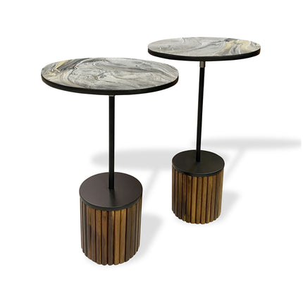 SET MESAS LATERALES DE PAROTA "SARAH" 2 PZAS