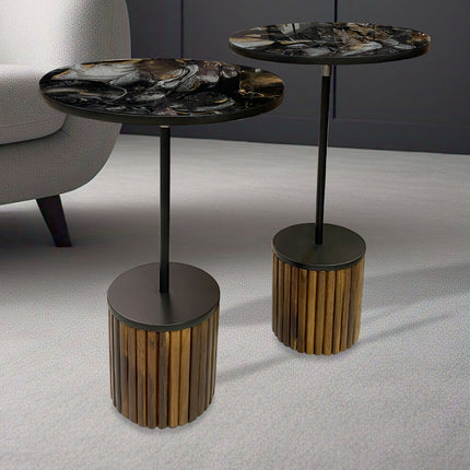 SET MESAS LATERALES DE PAROTA "SARAH" 2 PZAS