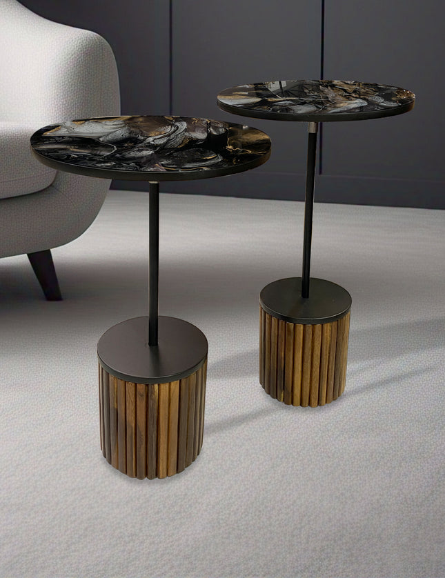 SET MESAS LATERALES DE PAROTA "SARAH" 2 PZAS