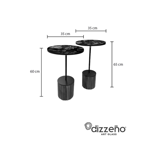 SET MESAS LATERALES DE PAROTA "SARAH" 2 PZAS