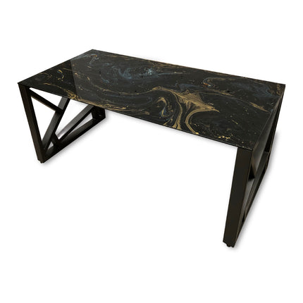 ESCRITORIO SENSEI BASE METAL NEGRO MATE