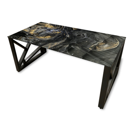 ESCRITORIO SENSEI BASE METAL NEGRO MATE