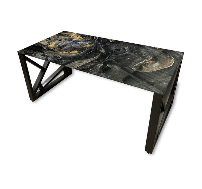 ESCRITORIO SENSEI BASE METAL NEGRO MATE