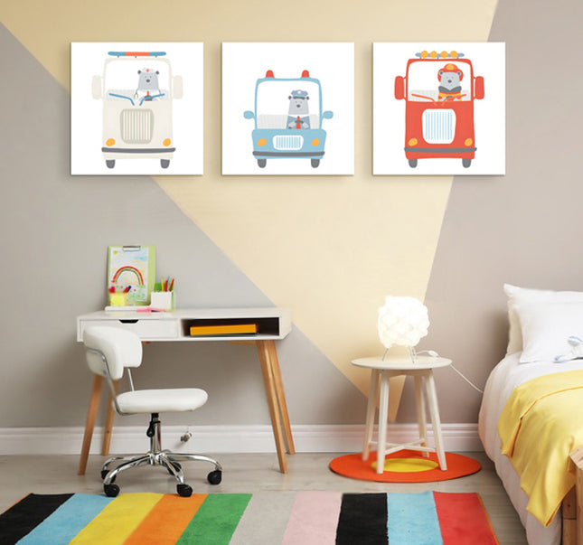 SET DE CUADROS SAFE PATROL 3 PZAS