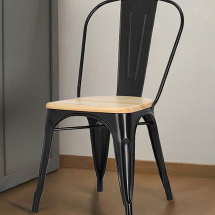 SILLA BOLTON CON ASIENTO DE MADERA