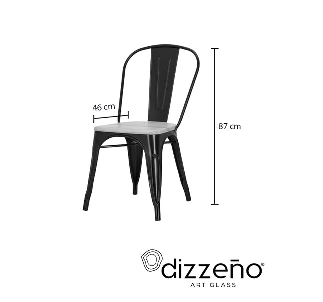 SILLA BOLTON CON ASIENTO DE MADERA
