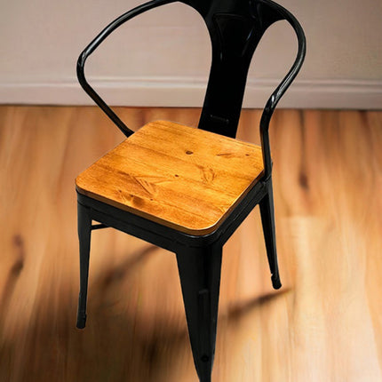 SILLA BOLTON YORK CON ASIENTO DE MADERA