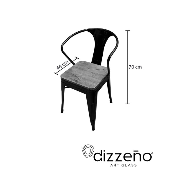 SILLA BOLTON YORK CON ASIENTO DE MADERA
