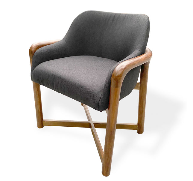 SILLA OVAL GRIS OSCURO