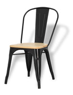 NEGRA CON MADERA CLARA