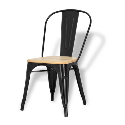 SILLA BOLTON CON ASIENTO DE MADERA