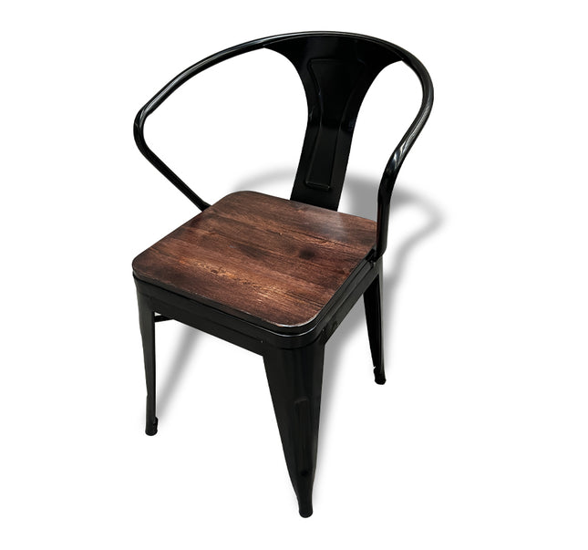 SILLA BOLTON YORK CON ASIENTO DE MADERA