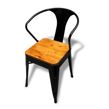 SILLA BOLTON YORK CON ASIENTO DE MADERA