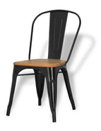 NEGRA CON MADERA OSCURA