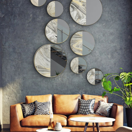 SET TANGENTES RESINA + ESPEJO 8 PZAS