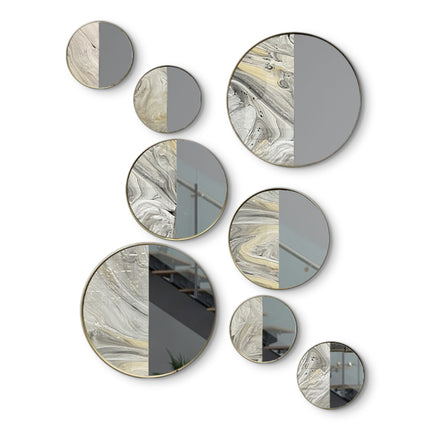 SET TANGENTES RESINA + ESPEJO 8 PZAS