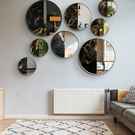 SET TANGENTES RESINA + ESPEJO 8 PZAS