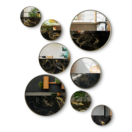 SET TANGENTES RESINA + ESPEJO 8 PZAS