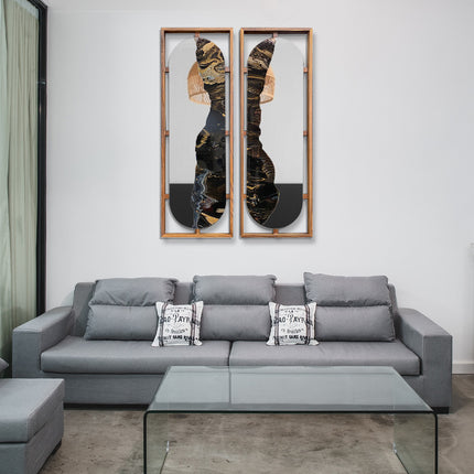 SET MARCOS TOLEDO RESINA + ESPEJO 2 PZAS