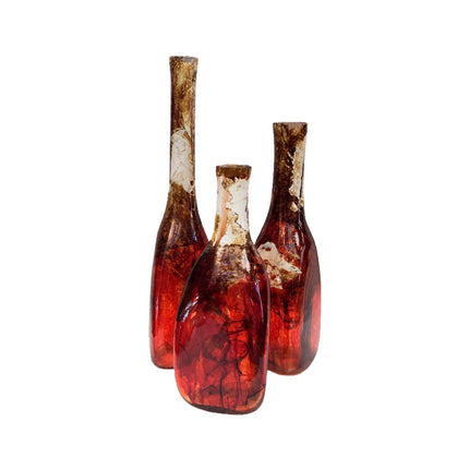 SET JARRONES TRIANGULAR 3 PZAS