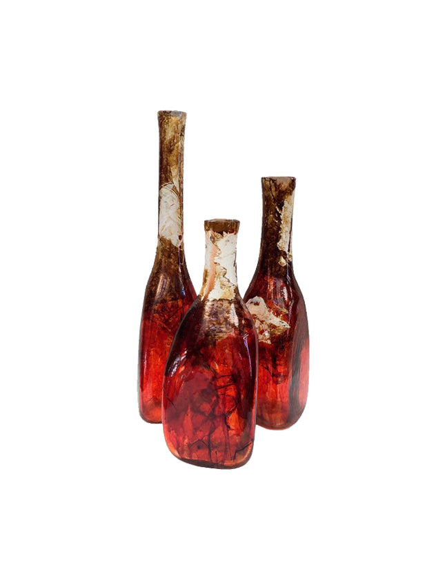 SET JARRONES TRIANGULAR 3 PZAS