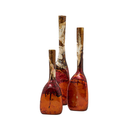 SET JARRONES TRIANGULAR 3 PZAS