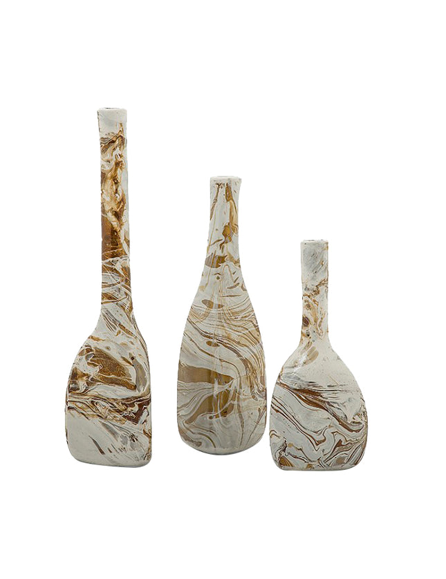 SET JARRONES TRIANGULAR 3 PZAS